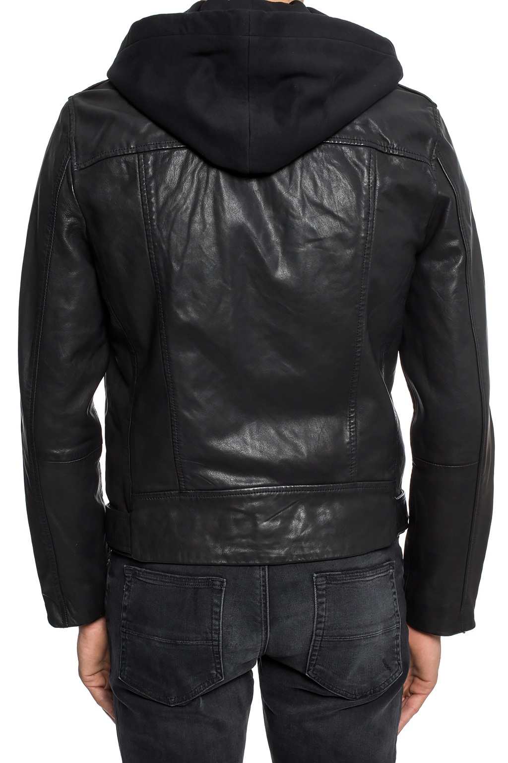 All saints renzo outlet leather jacket